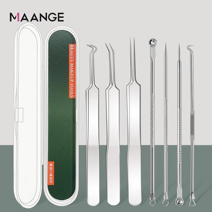 YUKI Manado MAANGE Alat Pencet Komedo Hidung 7Pcs/Set Alat Extractor Komedo Blackhead 3044