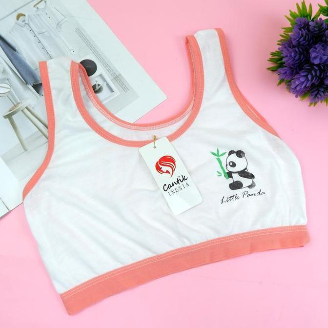 Kids- Mina Isi 3 Isi 6 Miniset Bra Kemben Tanpa Busa Anak Sd Smp Remaja Abg Motif Panda Lucu Imut Fa