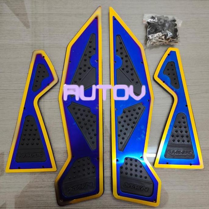 PIJAKAN KAKI NMAX 2018 PLAT BORDES NMAX 2019 KARPET MOTOR NMAX LIST TWOTONE MURAH