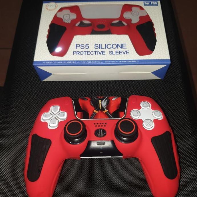 Allthebest- IINE PS5 Controller NEW DUALSENSE Silicon Silikon Glove Deadpool Version Includ Analog C
