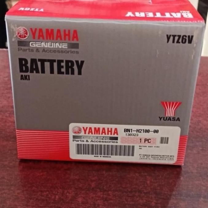 AKI BATERAI KERING YUASA YAMAHA GENUINE YTZ6V/GTZ6V VARIO NMAX NEW