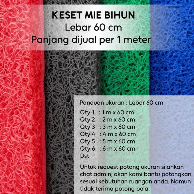 TERBARU - [Martha Karpet] Karpet PVC Bihun Mie Lebar 60 cm (Dijual Meteran)