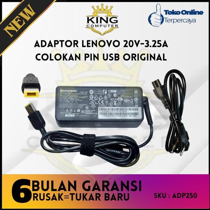 Bebasaja - Adaptor Charger Laptop Ibm Lenovoo 20V 3.25A Usb Original