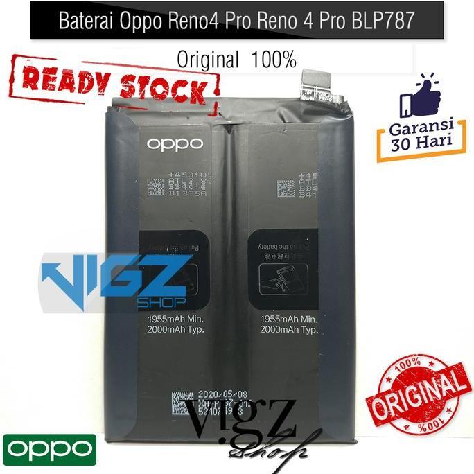 Baterai Oppo Reno4 Pro Reno 4 Pro BLP787 Original 100%