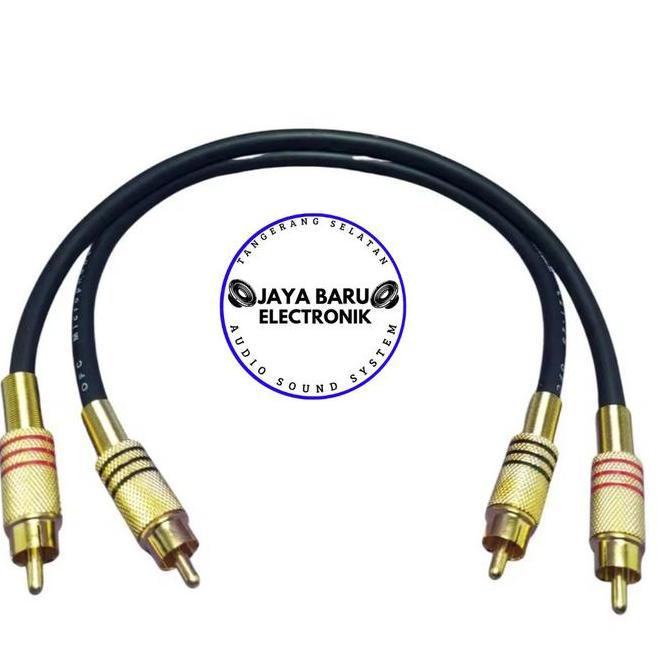 KABEL JACK RCA TO RCA SEPASANG KABEL MIXER AUDIO ACCESSORIES SPEAKER JEK RCA