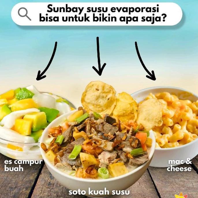 Milkku- Susu Sunbay Evaporasi / Susu Evaporasi Sunbay / Susu Creamer Cair Campuran Minuman Dan Masak