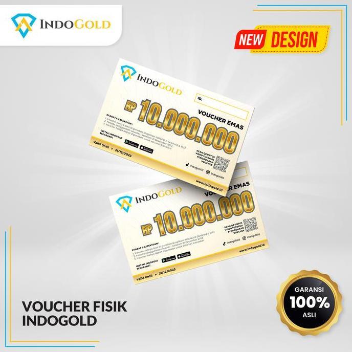 Voucher Fisik Indogold 10 Juta