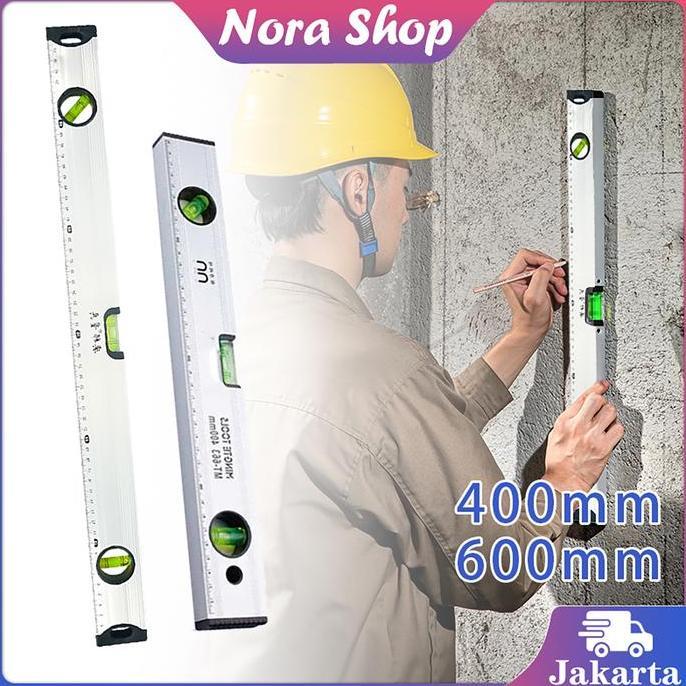 NAU Waterpass Magnet Aluminium Panjang Waterpass Waterpas Magnet Mini Waterpas Torpedo