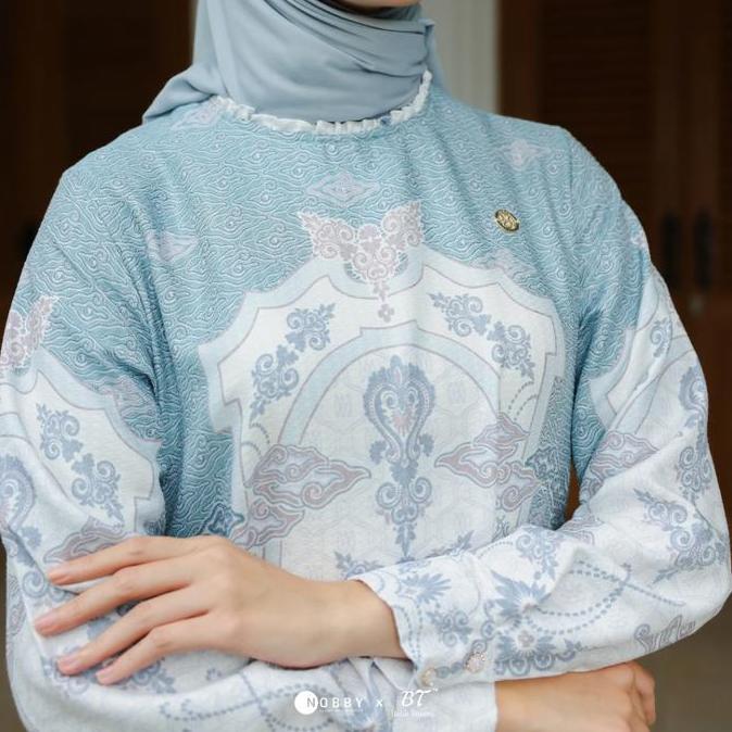 Nobby Byantara Dress Gamis Muslim Wanita Bahan Tencel Wudhu Friendly