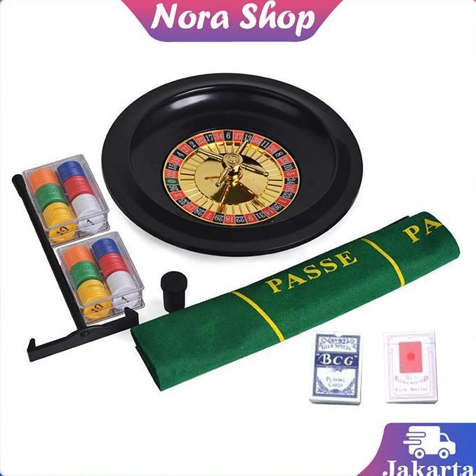 NAU Roulette Casino Set Roulette Poker Roulette Casino Roullete Spin Permainan Board Game