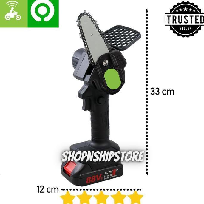 NAU Gergaji Listrik Mesin Senso Kayu Mini Cordless Portable Rechargeable