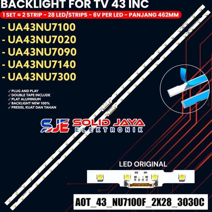 Statio- Backlht Tv Led 43 Inch Ua43Nu7100 Ua43Ru7100 Ua43Nu70 Ua43Nu7090 Ua43Nu7300 Ua43Nu7140 Ua43N