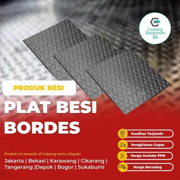 plat besi bordes 2mm besi plat
