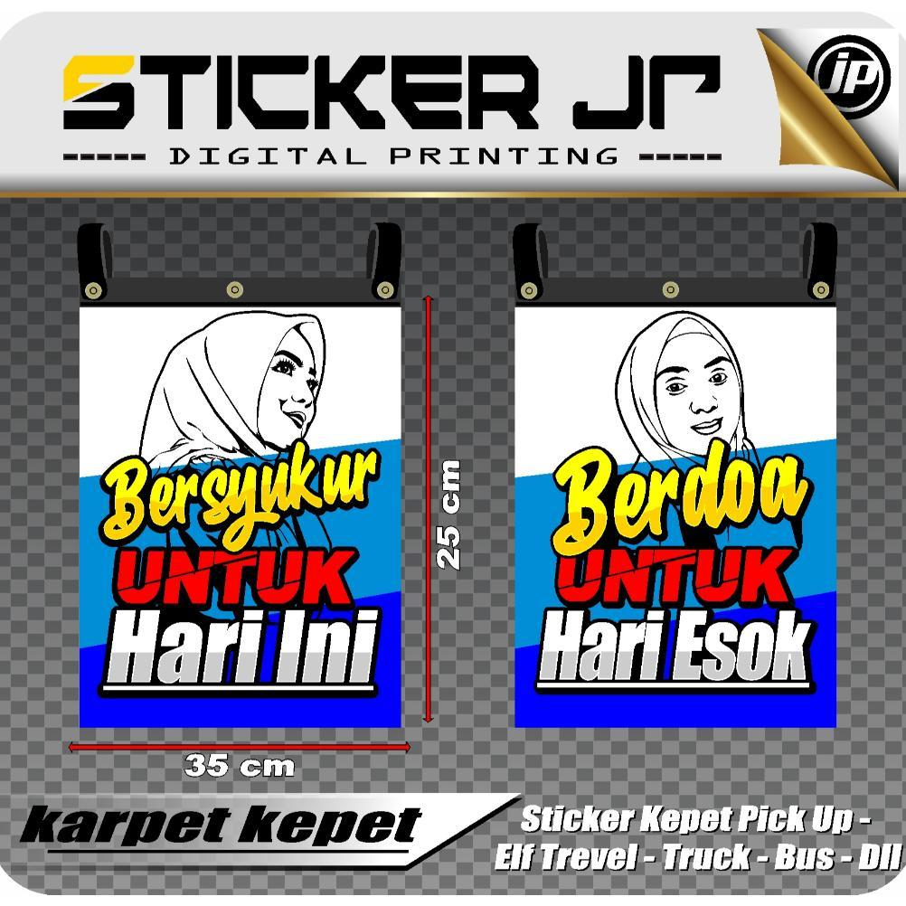 Sticker Karpet Kepet Mobil Pick Up Keren Kata Kata Buat Semua Jenis pick Up dll - Kepet Ebek Penahan