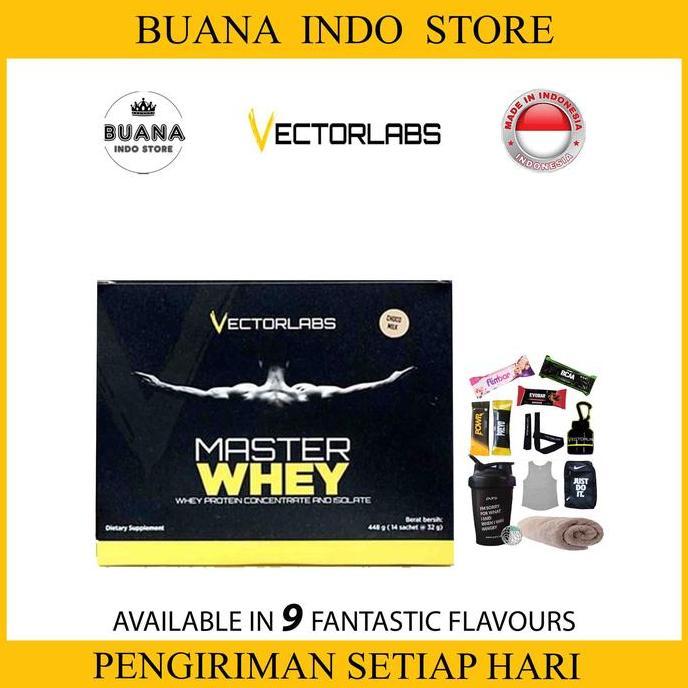 Vectorlabs Master Whey 1 lbs | VL Whey Protein 1lbs 12 sachet - Varian Rasa