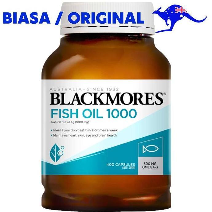Blackmores Fish Oil 1000mg 400 Capsules Omega3 Omega 3 1000 mg Kapsul