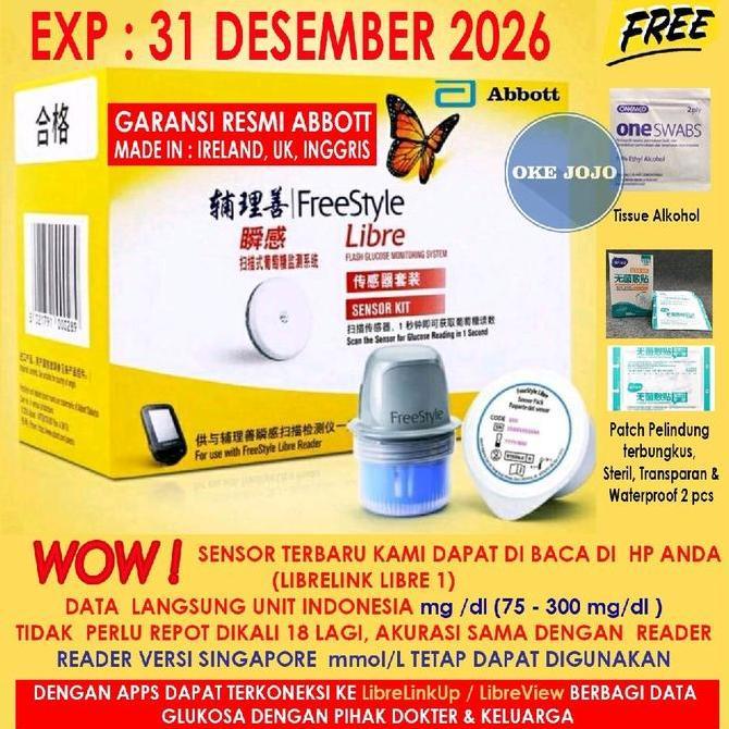 FreeStyle Libre Sensor Jaminan 1000% ORIGINAL dari Abbott