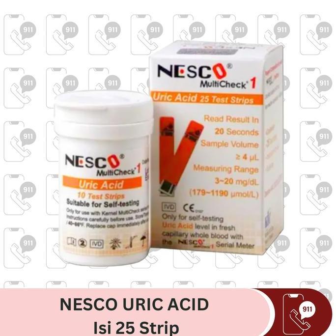 Strip Nesco Asam Urat Nesco Uric Acid Strip Asam Urat Nesco
