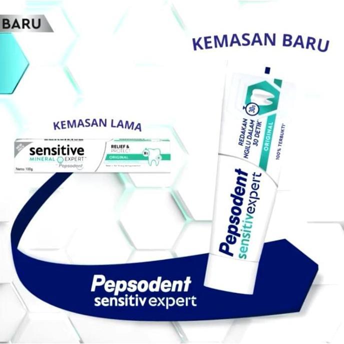 Mounth- Pepsodent Sensitive Mineral Expert Whitening/ 100Gr~ Pepsodent Sensitive