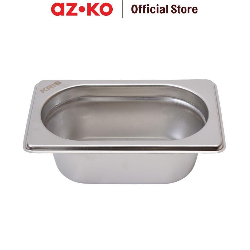 AZKO Kris Panci Gastronom Stainless Steel 1/9 65 Mm - Silver Wajan Gastronorm Gastronorm Pan Alat Ma