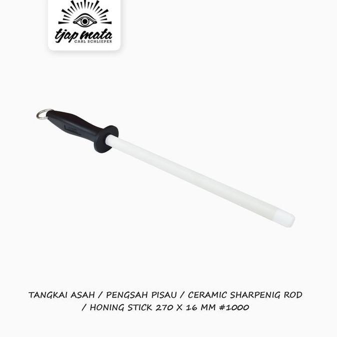 Allthebest- TJAP MATA / CAP MATA Tangkai Asah / Pengasah Pisau, Ceramic Sharpening Rod / Honing Stic