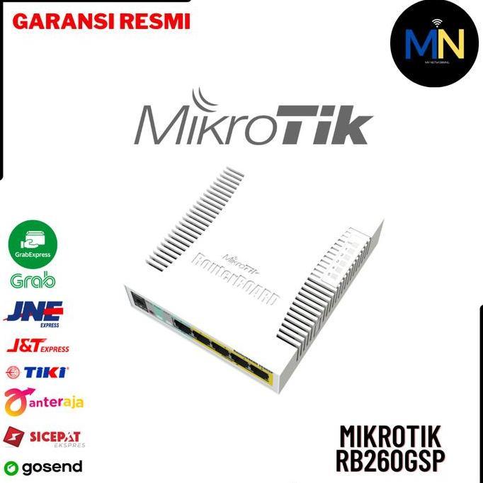 Mikrotik RB260GSP Switch Gigabit 5 port RB 260GSP - White