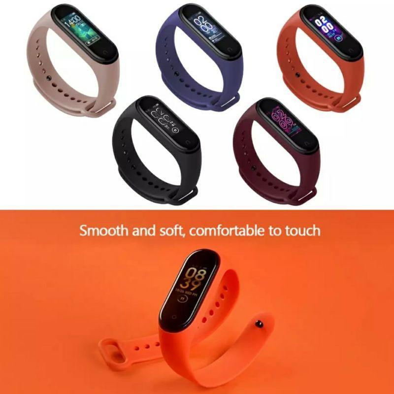 Xiaomi Miband 4 Strap / Mi Band 4 Strap Case Silicon / Karet Mi Band 4 / Tali Jam