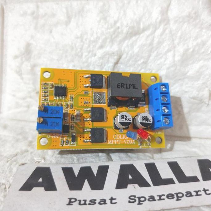 Mppt 6A Boost Buck Baterai Lihtium Aki Cc Cv 7-28V 100W Solar Cell