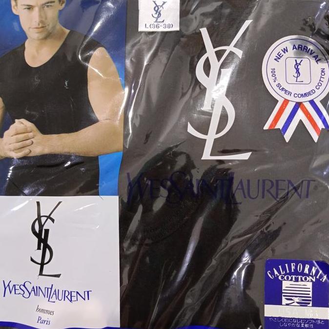 Boxy- Kaos Dalam Singlet Dan Tank Top Pria Branded Berkualitas Made In Ysl Rna Hitam Dan Putih Desa 