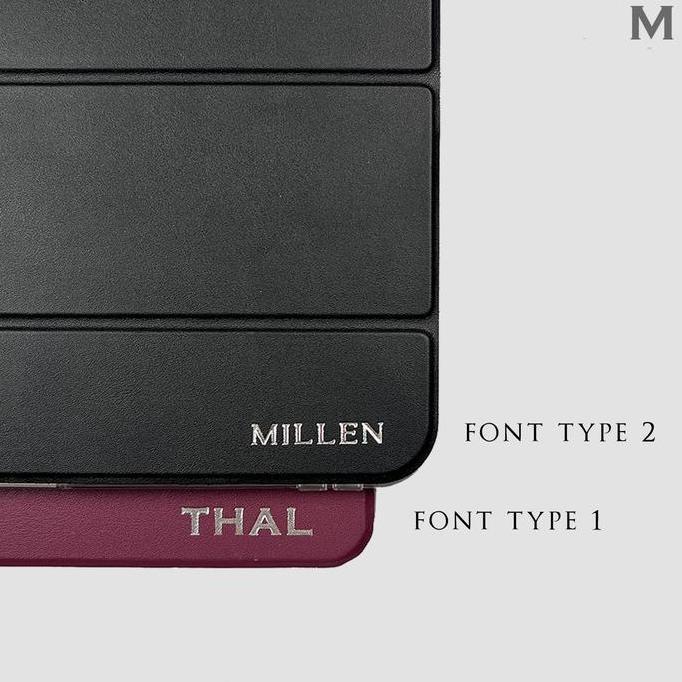 Tab- Mils Mark Your Case Custom Initial Emboss Hot Print / Stamp Ipad Cover - Myc