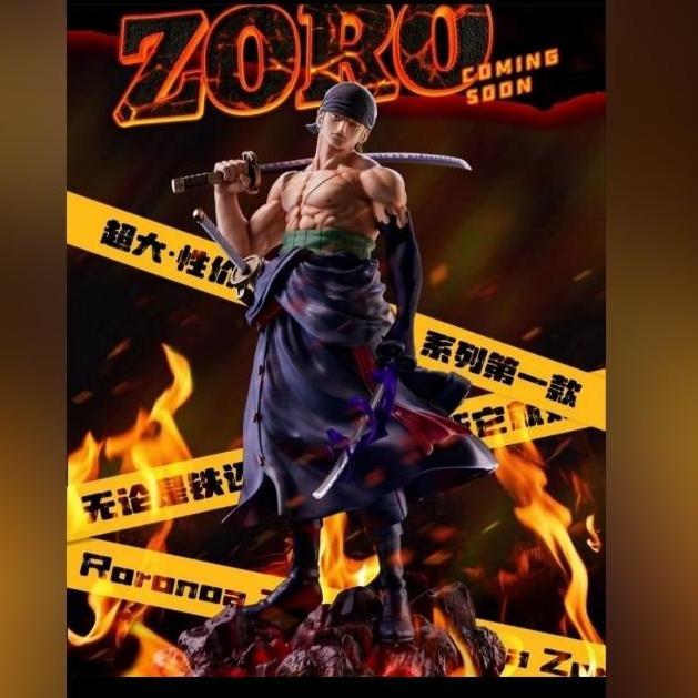RESIN STATUE ZORO WITH HAKI BY DITAISHE STUDIO PATUNG ZORO BAHAN RESIN