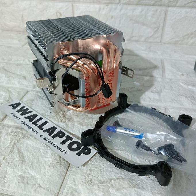 Cpu Cooler Heat 6 Pipe Fan Cooler Tembaga Intel Amd Fan Heatsink