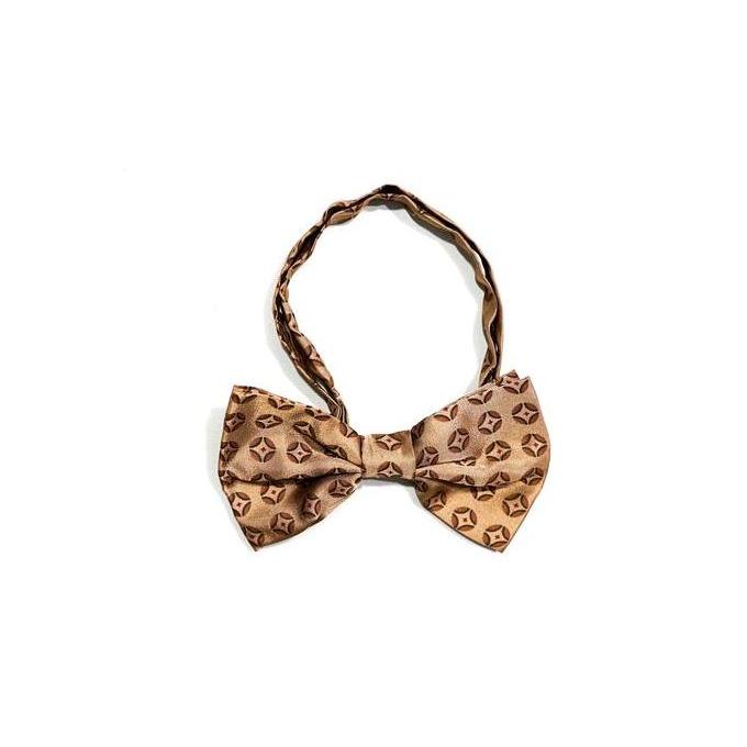 Dasi Kupu Motif Batik Coklat Bow Tie Instant Pria Wedding