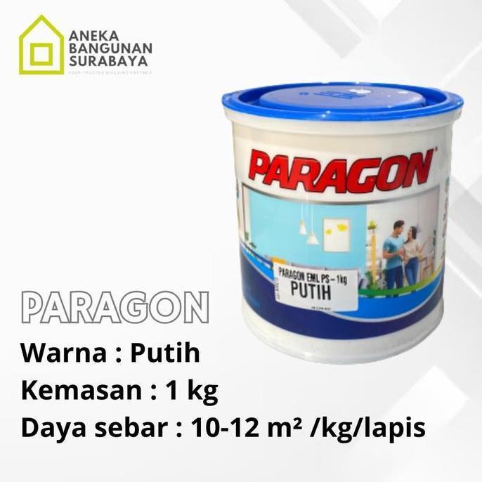 Cat tembok PARAGON putih 1kg Kemasan Basic Waterproof