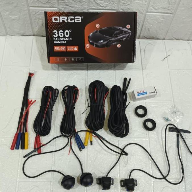 ORCA Kamera 360 Derajat untuk Semua Headunit Android dengan 4 Titik Kamera Support Kamera 360