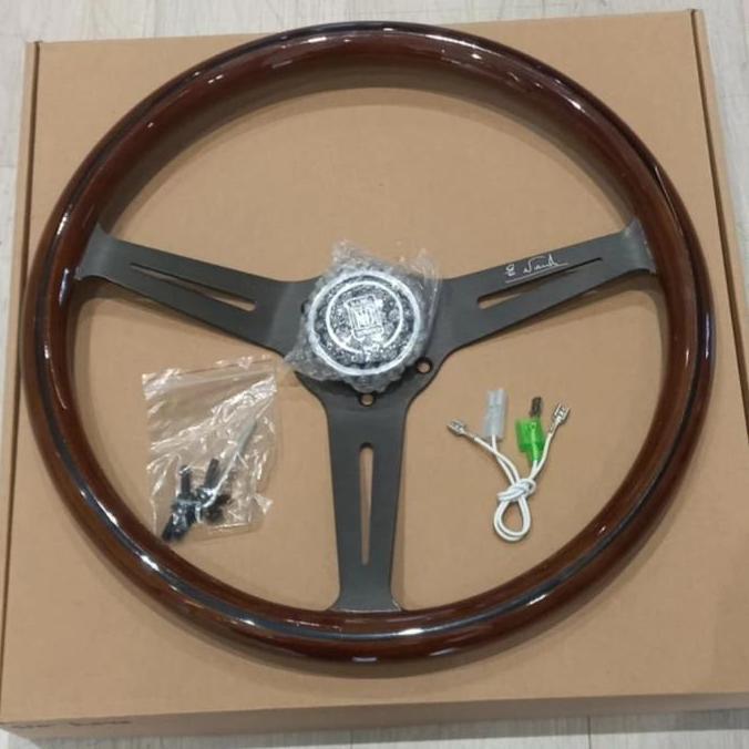 stir/setir mobil kayu klasik replika Nardi 14inch Universal