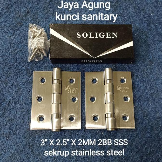 Truo - Engsel Stainles Sus 304 Soligen 3"/Engsel 3" Stainless Sus 304