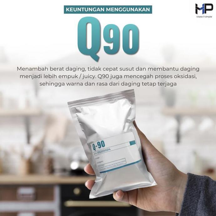 Q90 - Pencegah daging susut | Pengempuk daging | Penggemuk ayam & cumi