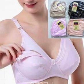 (COD) BH bra ibu hamil menyusui busa tipis tanpa kawat WENLI breastfeeding kancing 2