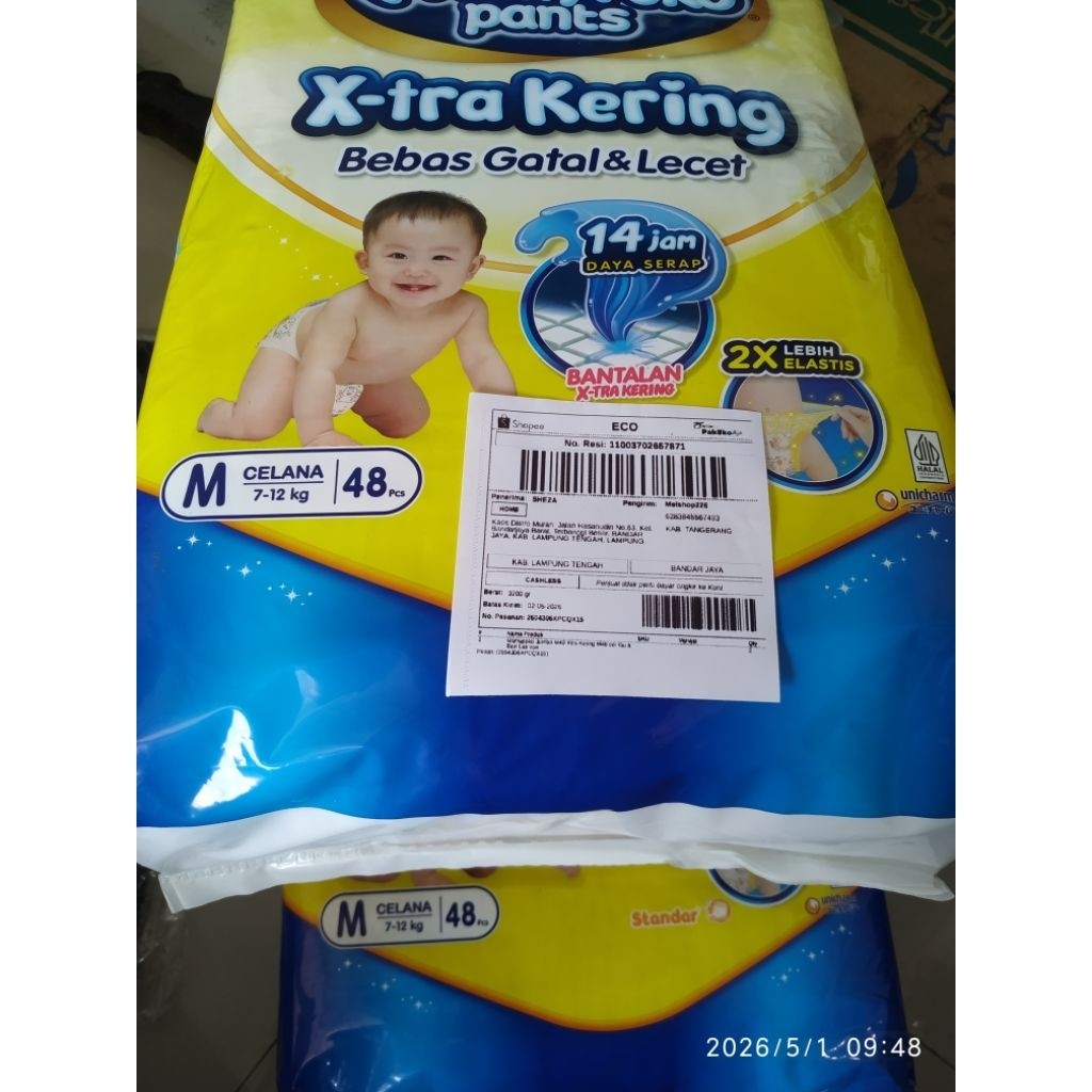 MamyPoko Jumbo M48 Mamypoko M48 Jumbo M 48 M-48 set Ibu dan Bayi lainnya