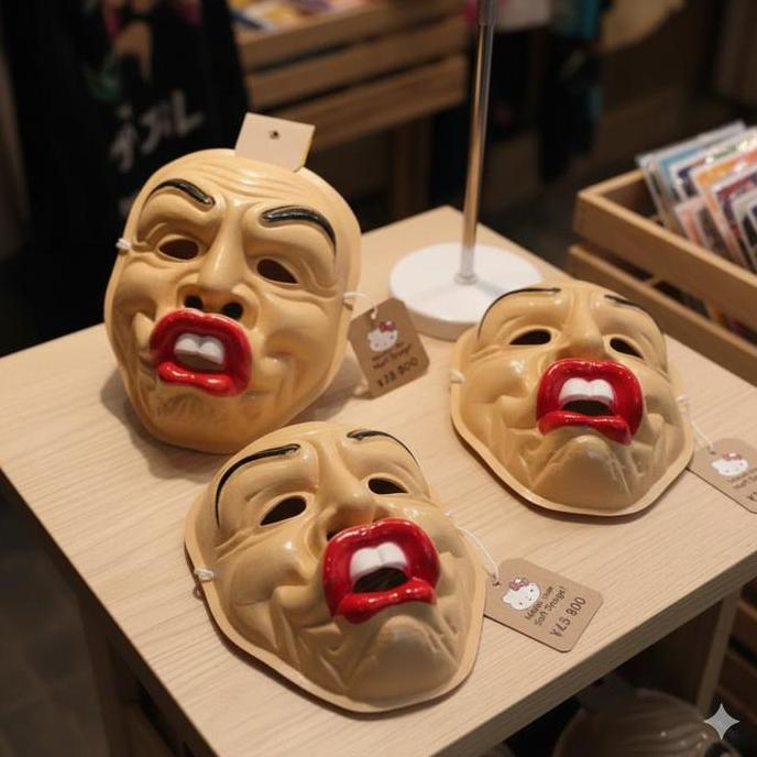 PREMIUM / Topeng Lucu Unik Seram Kedok Karnaval HELLOWEEN