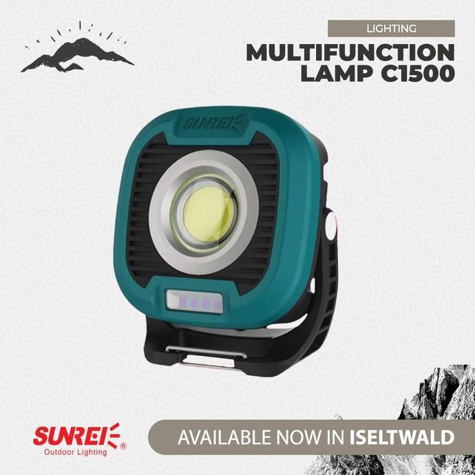 Lampu Kerja Proyek Emergency Sunrei 1500 Lumens Dual Tone Light C1500