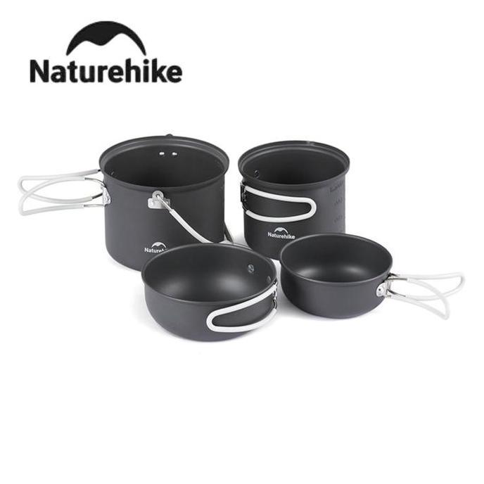 cooking set naturehike 4pcs NH18T018-G alat masak camping