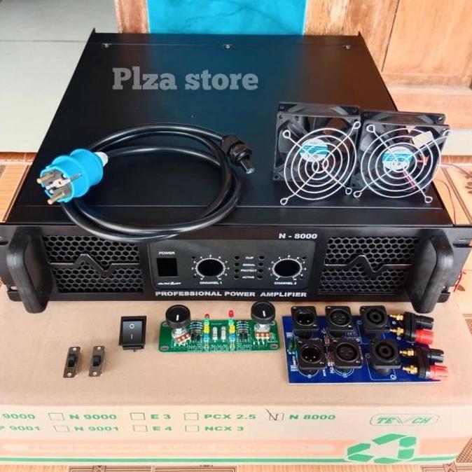 Bok power amplifier tipe N8000 lengkap aksesoris Box power amplifier N8000 komplit aksesoris bahan b