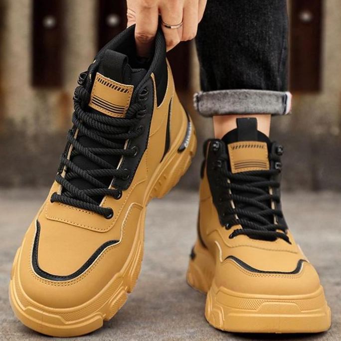 TBIG CAVERN Sepatu Boot Pria Ankle Boot Import Kerja Santai Sepatu Pria