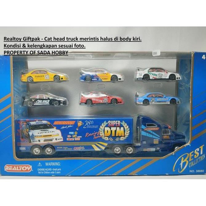 REALTOY SUPER DTM GIFTPACK 1/64 MERCEDES BENZ C CLASS OPEL CALIBRA ALFA ROMEO 155 & RACING TRUCK DTM