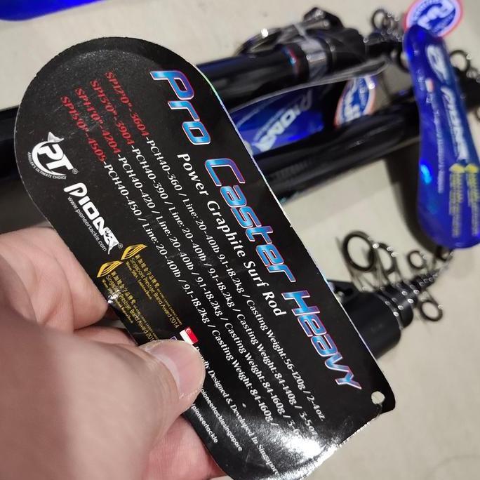 joran pioneer surf pasiran pantai pro caster heavy 360 390 420 450