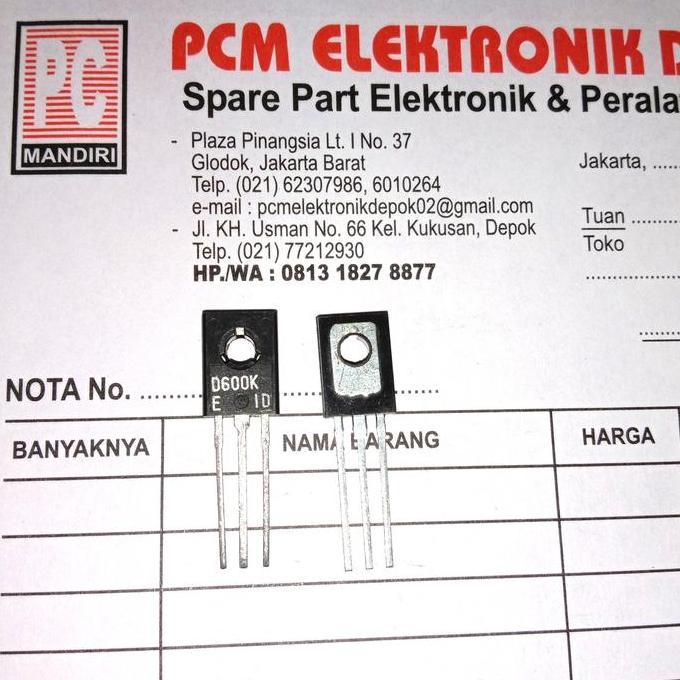 D600 2SD600 D 600 2SD 2 SD D600K TR ORIGINAL TRANSISTOR TO126 TO-126 PCMED