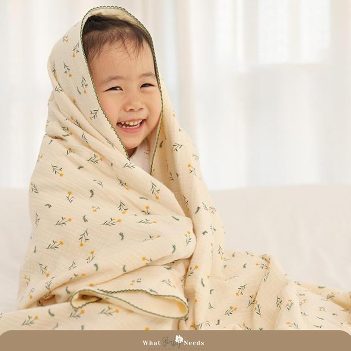 Kimi Baby Muslin Blanket / Selimut Bayi Muslin Katun / Muslin Swaddle