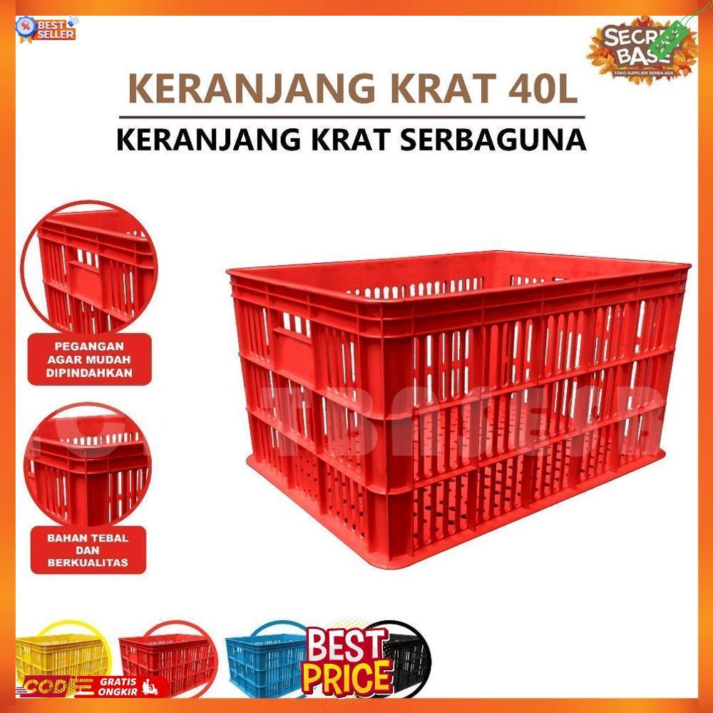 KRAT 40 LITER - Krat Piring Buah / Keranjang Pakaian / Krat Serbaguna